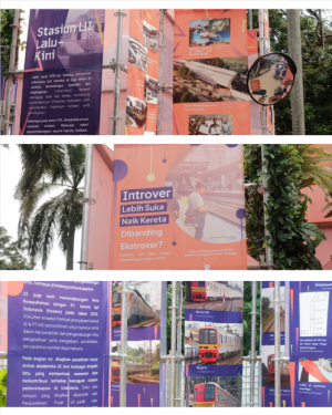 Instalasi menampilkan koleksi arsip dan materi pameran. Instalasi menampilkan koleksi arsip dan materi pameran.